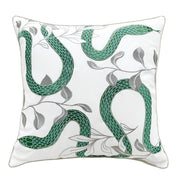 Garden Snake Indoor Outdoor Pillow - The Shops at Mount Vernon