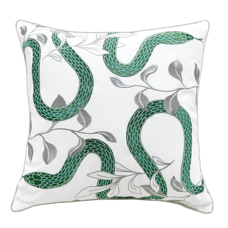 Garden Snake Indoor Outdoor Pillow - The Shops at Mount Vernon