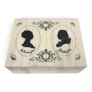 George & Martha Washington Engraved Bone Box - The Shops at Mount Vernon