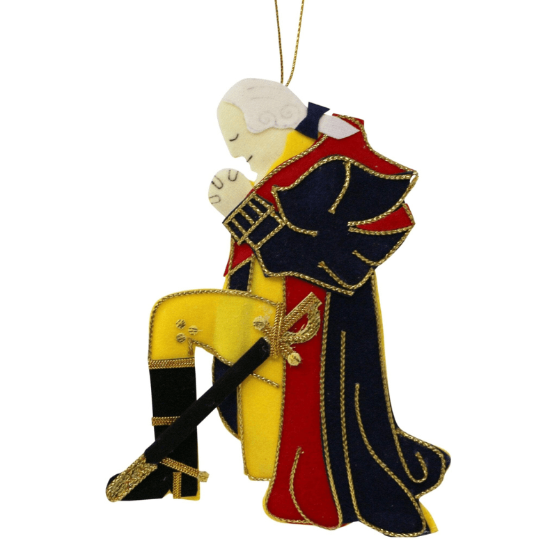 George Washington at Prayer Ornament - The Shops at Mount Vernon