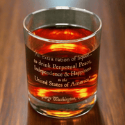 George Washington Quote Rocks Glass - The Shops at Mount Vernon