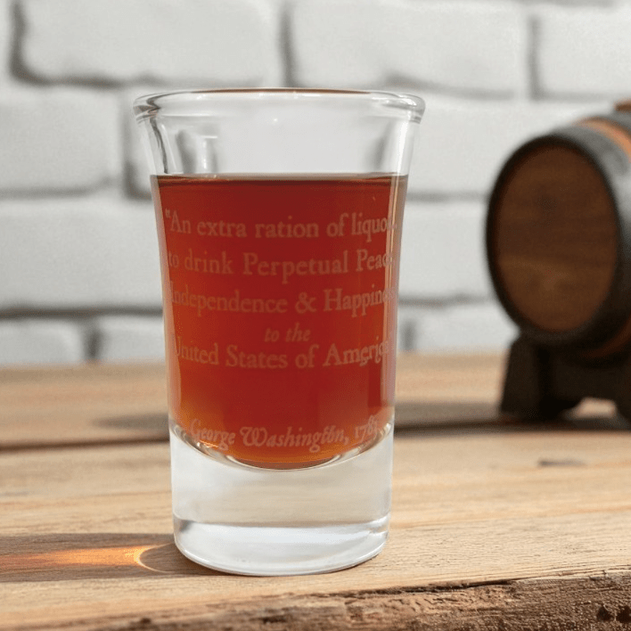 George Washington Quote Shot Glass - The Shops at Mount Vernon