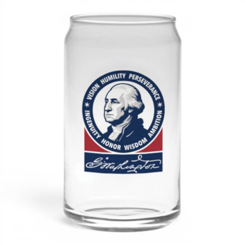 George Washington Seven Attributes Glass Can - The Shops at Mount Vernon