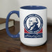 George Washington Seven Attributes Mug – Blue Handle - The Shops at Mount Vernon