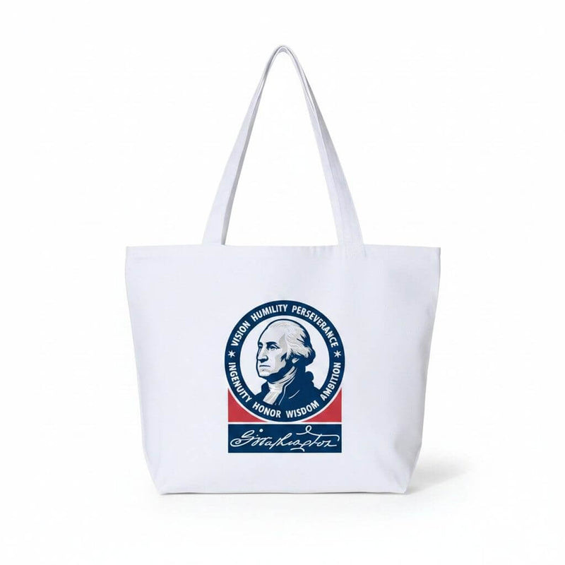 George Washington Seven Attributes Zipper Tote - The Shops at Mount Vernon