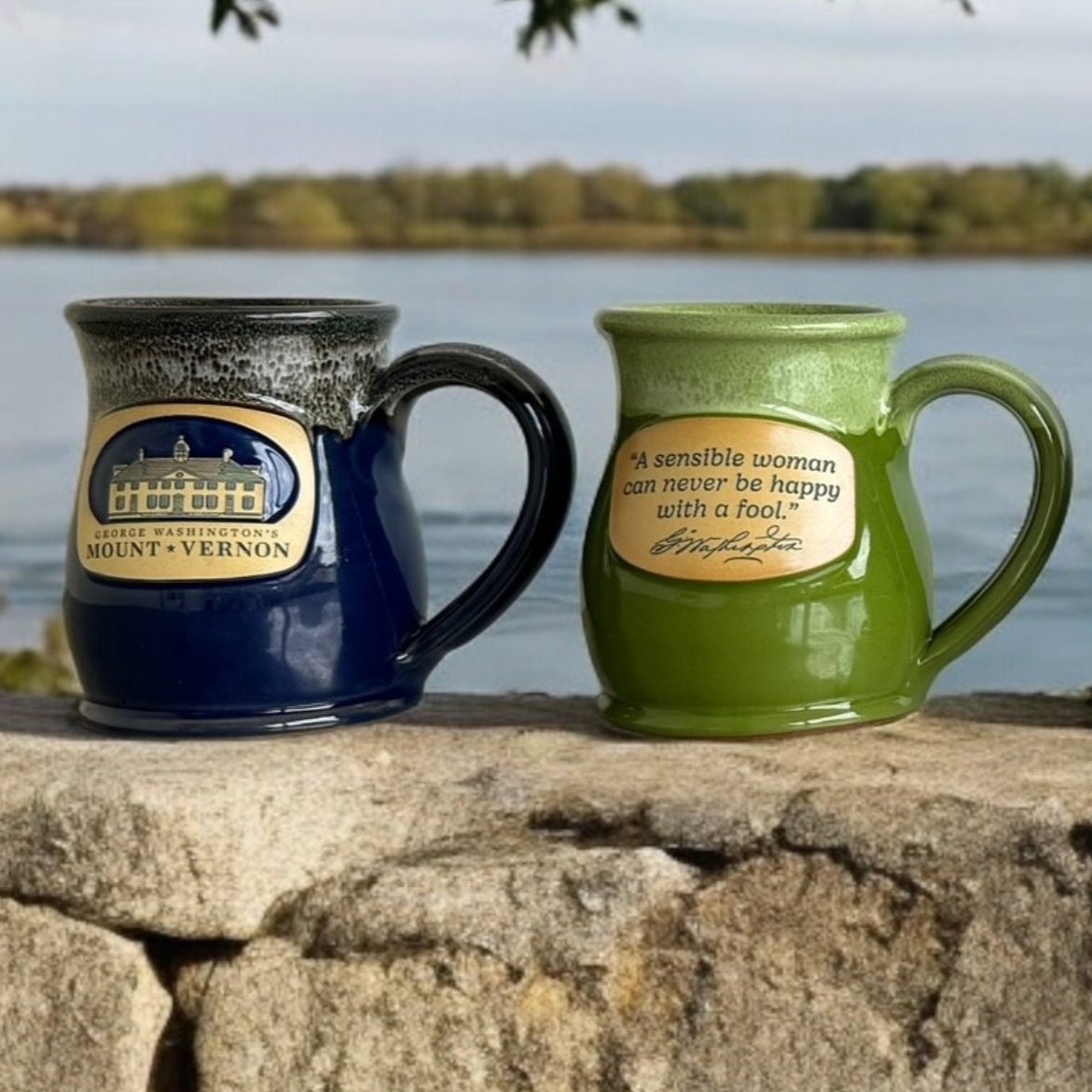 George Washington Signature Mug - Tall Belly Mug - Made In USA The