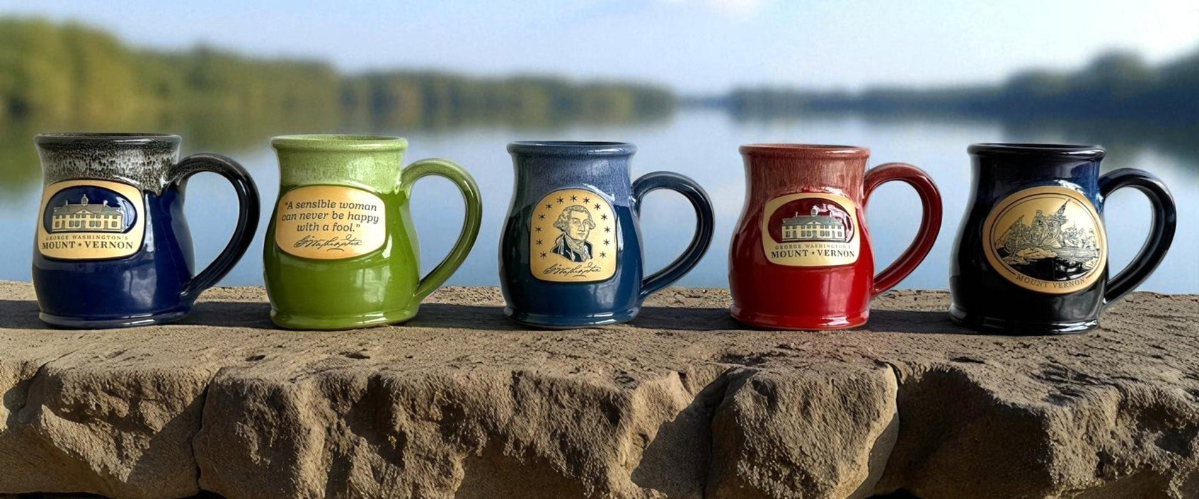 George Washington Signature Mug - Tall Belly Mug - Made In USA - The Shops at Mount Vernon