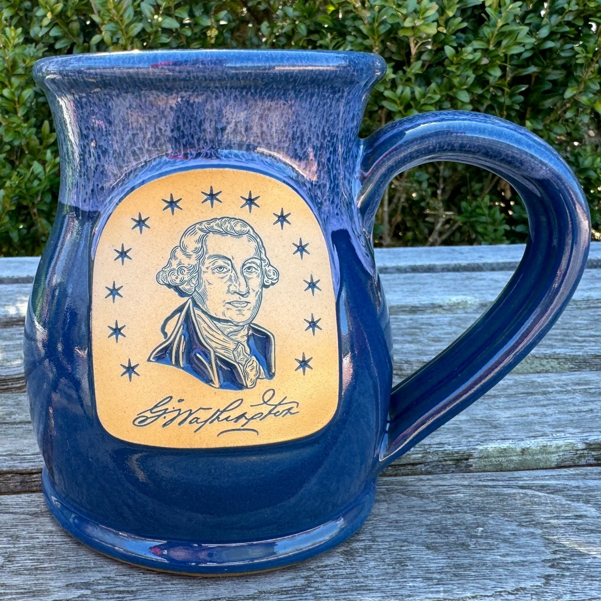 George Washington Signature Mug - Tall Belly Mug - Made In USA The