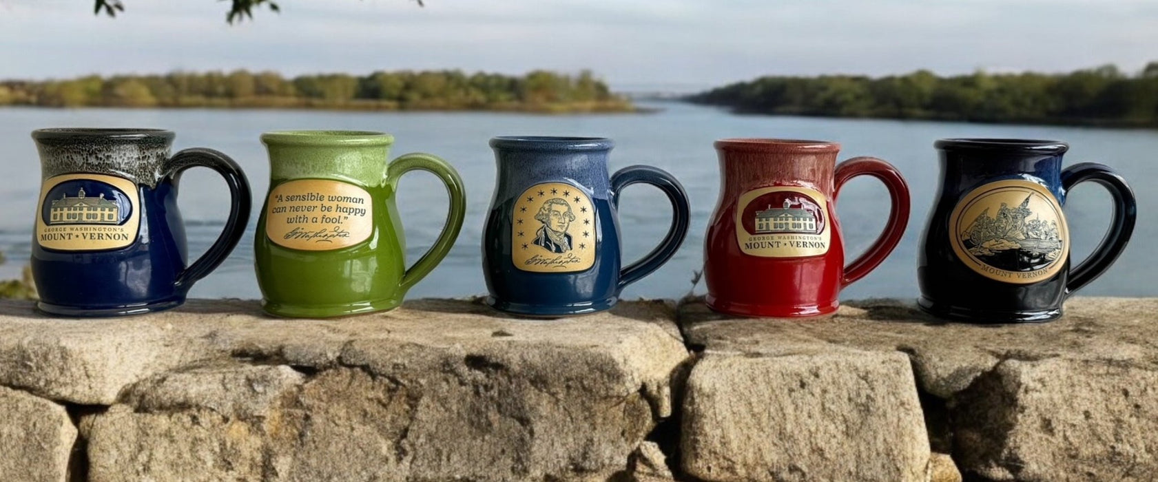 George Washington Signature Mug - Tall Belly Mug - Made In USA - The Shops at Mount Vernon