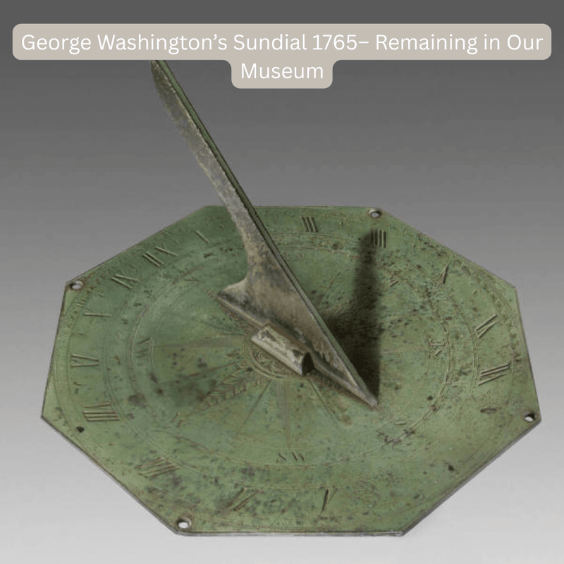 George Washington Sundial with Aged Bronze Finish - The Shops at Mount Vernon