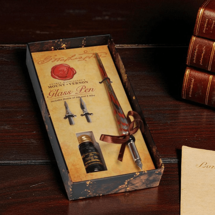 George Washington’s Mount Vernon Glass Pen Set - The Shops at Mount Vernon