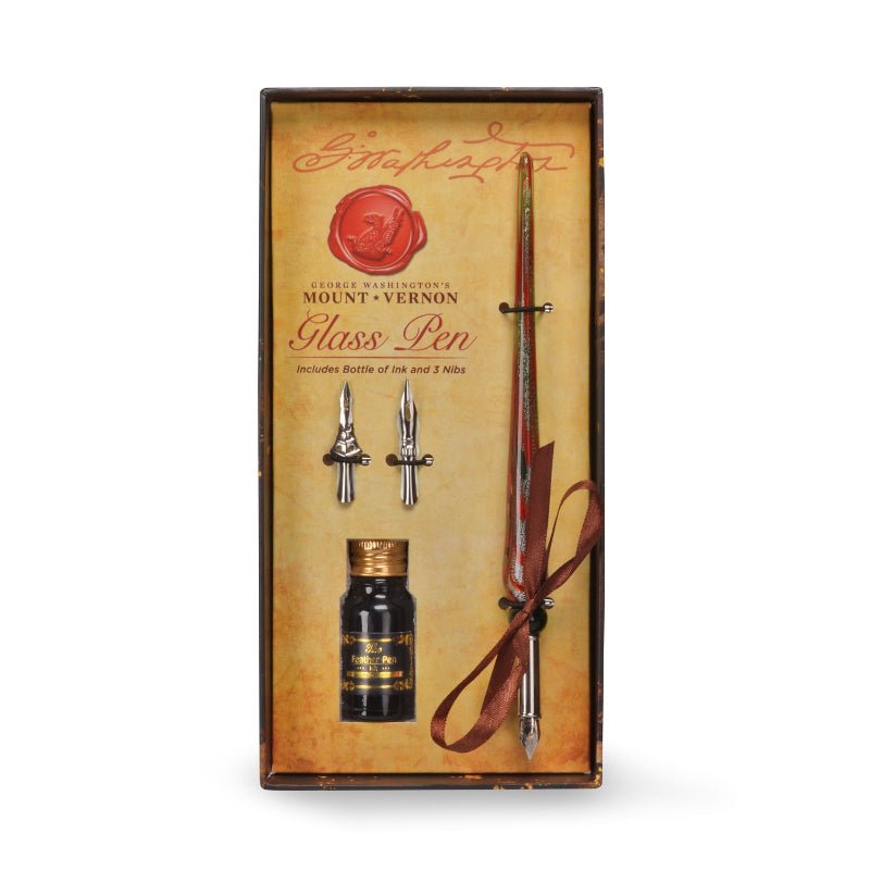 George Washington’s Mount Vernon Glass Pen Set - The Shops at Mount Vernon