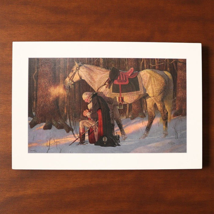 George Washington’s Prayer at Valley Forge – Foam Canvas Print - The Shops at Mount Vernon