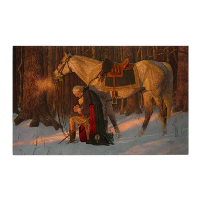George Washington’s Prayer at Valley Forge – Foam Canvas Print - The Shops at Mount Vernon