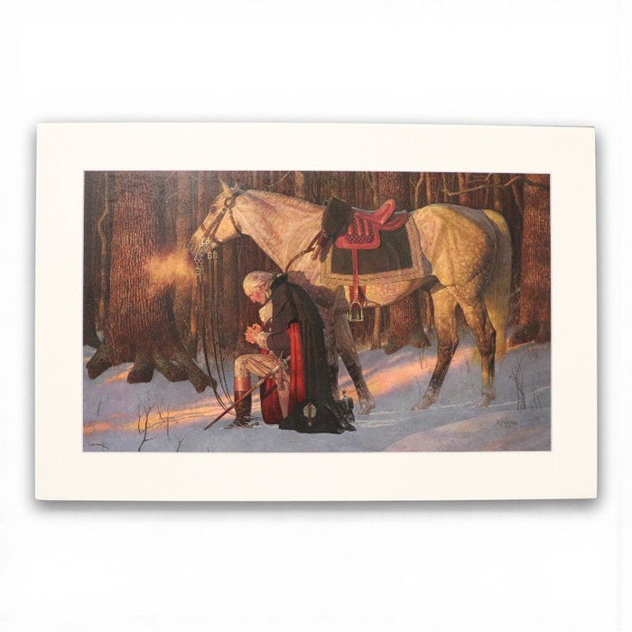 George Washington’s Prayer at Valley Forge – Foam Canvas Print - The Shops at Mount Vernon
