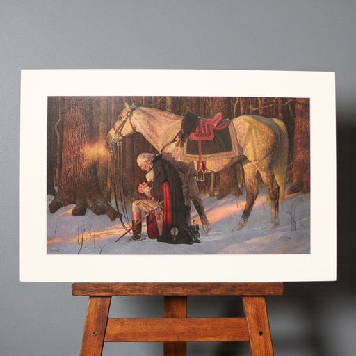 George Washington’s Prayer at Valley Forge – Foam Canvas Print - The Shops at Mount Vernon