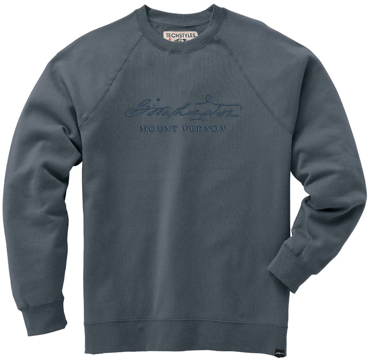 George Washington's Signature - Embroidered Crew Sweatshirt - The Shops at Mount Vernon