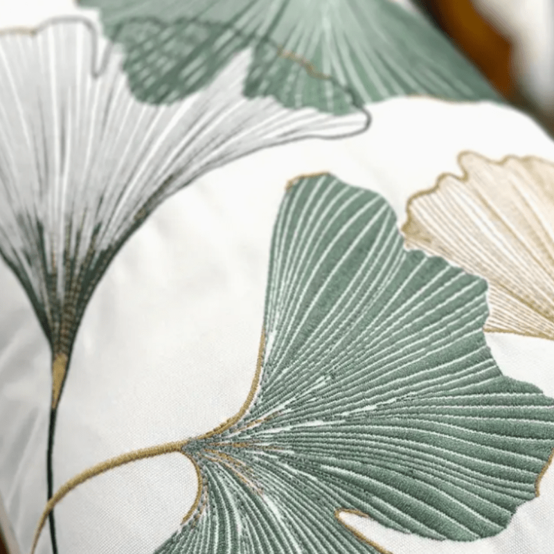 Ginko Leaves Lumbar Pillow - The Shops at Mount Vernon