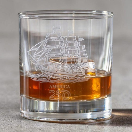 Glass Whiskey Tall Ship America 250 - The Shops at Mount Vernon