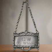 GW's Rye Whiskey Pewter Decanter Label - The Shops at Mount Vernon