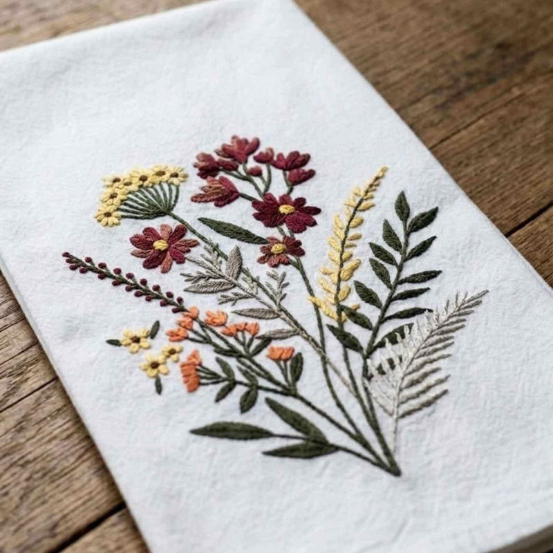 Harvest Bouquet Kitchen Towel - The Shops at Mount Vernon
