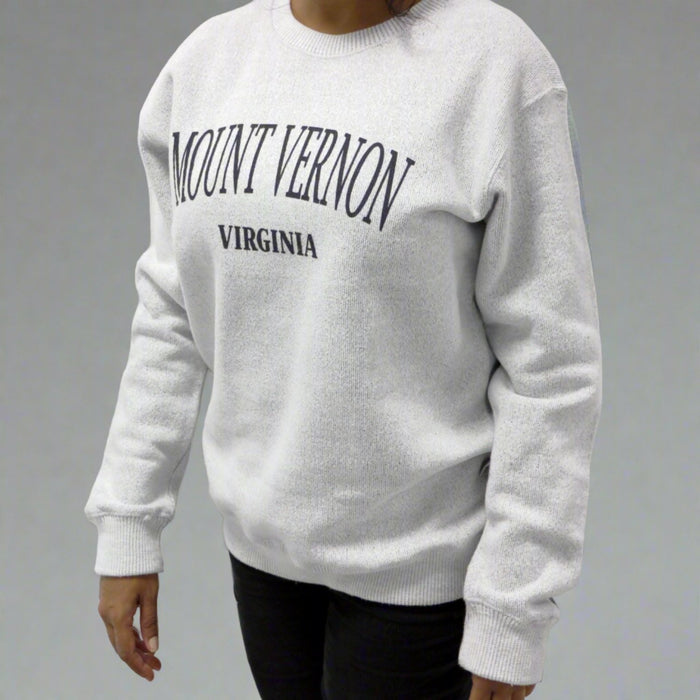 Heather Grey Mount Vernon Crew Sweatshirt - The Shops at Mount Vernon