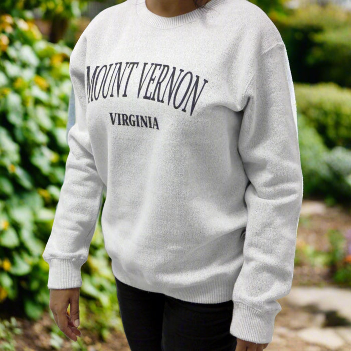 Heather Grey Mount Vernon Crew Sweatshirt - The Shops at Mount Vernon