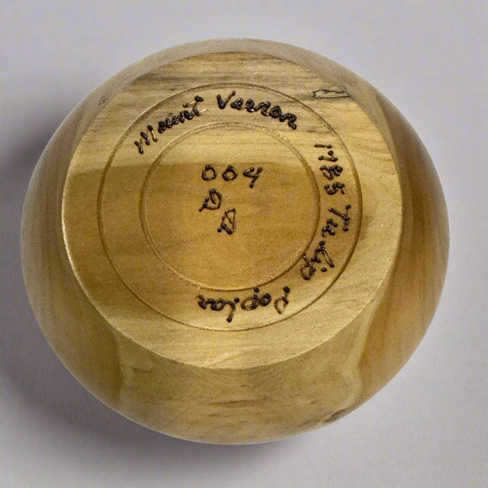 Historic Tulip Polar Wood Bowl #004 - The Shops at Mount Vernon