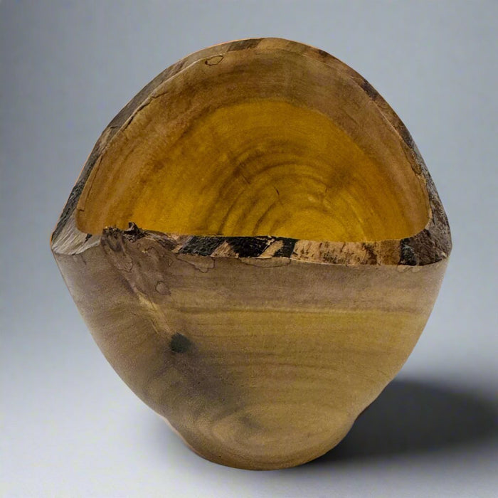 Historic Wood Bowl - Tulip Poplar - #008 - The Shops at Mount Vernon