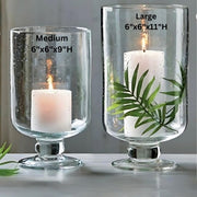Hurricane Candle Holder - Bubble Glass Vase - The Shops at Mount Vernon