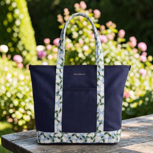 Hydrangea Canvas Carry - All Tote - The Shops at Mount Vernon