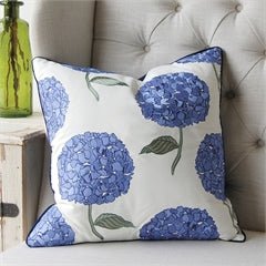 Hydrangea Coastal Indoor Outdoor Pillow - The Shops at Mount Vernon