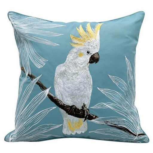 Indoor Outdoor Cockatoo Pillow - The Shops at Mount Vernon