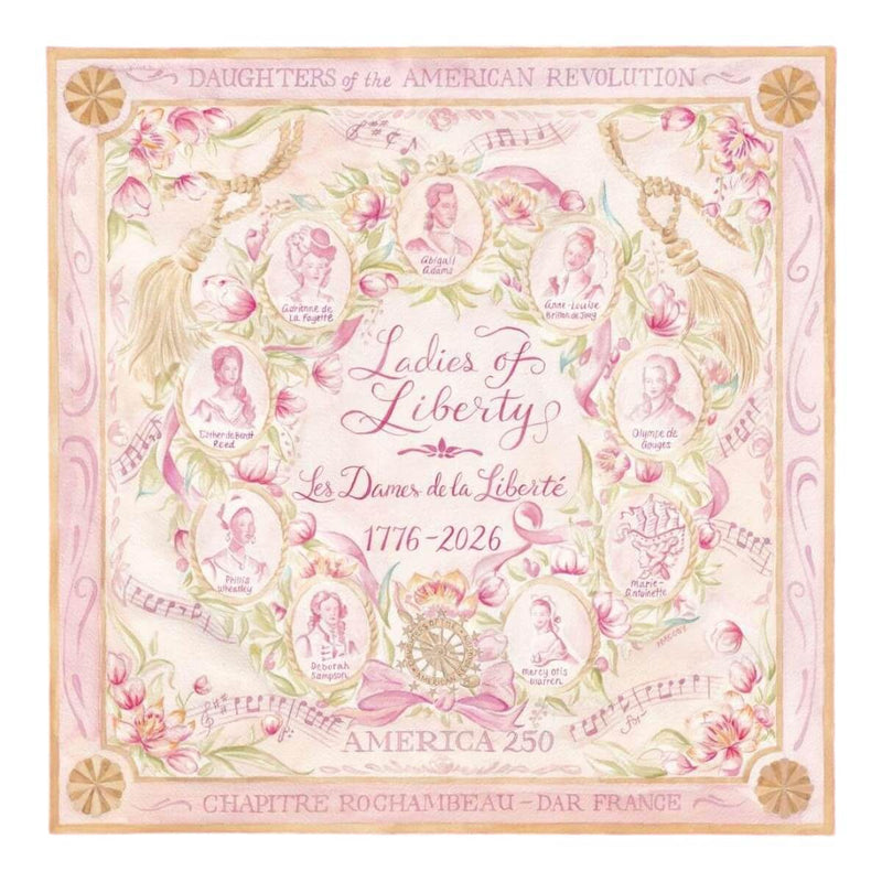 Ladies of Liberty 250 Silk Scarf - The Shops at Mount Vernon