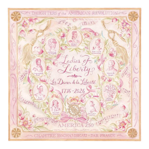 Ladies of Liberty 250 Silk Scarf - The Shops at Mount Vernon