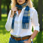 Lambswool Tartan Scarf - Mount Vernon - The Shops at Mount Vernon