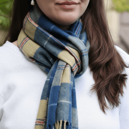 Lambswool Tartan Scarf - Mount Vernon - The Shops at Mount Vernon