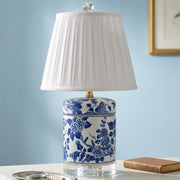 Lamp B/W Floral crystal base - The Shops at Mount Vernon