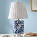 Lamp B/W Floral crystal base - The Shops at Mount Vernon