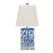 Lamp B/W Porcelain Euro Style Crystal Base - The Shops at Mount Vernon