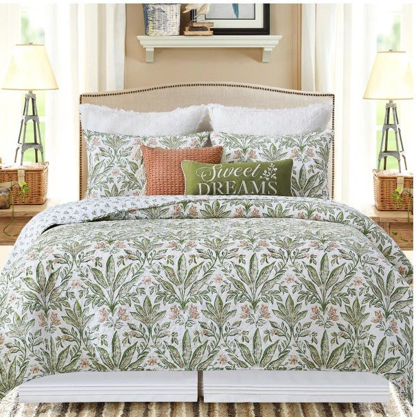 Lana Palms Quilt Set Queen - The Shops at Mount Vernon