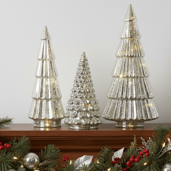 LED Glass Tree - Assorted Sizes - The Shops at Mount Vernon