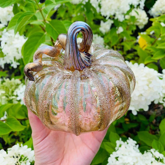 Luke Adams Cinnamon Sugar Glass Pumpkins - Assorted Sizes - The Shops at Mount Vernon