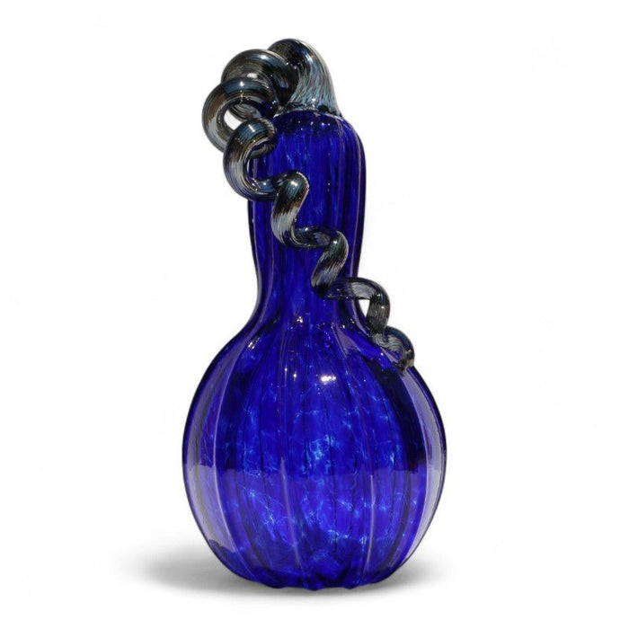 Luke Adams Cobalt Glass Pumpkins - Assorted Sizes - The Shops at Mount Vernon