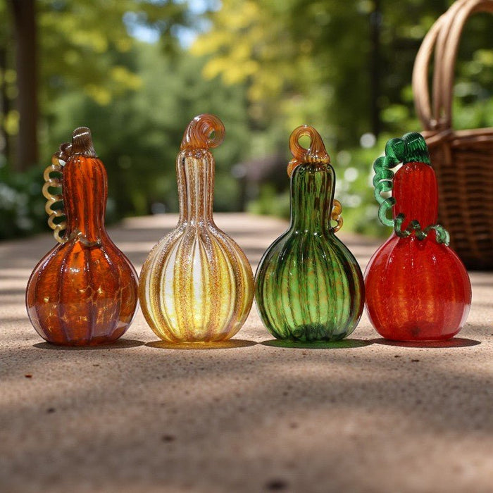 Luke Adams Harvest Glass Pumpkin - Assorted Sizes - The Shops at Mount Vernon