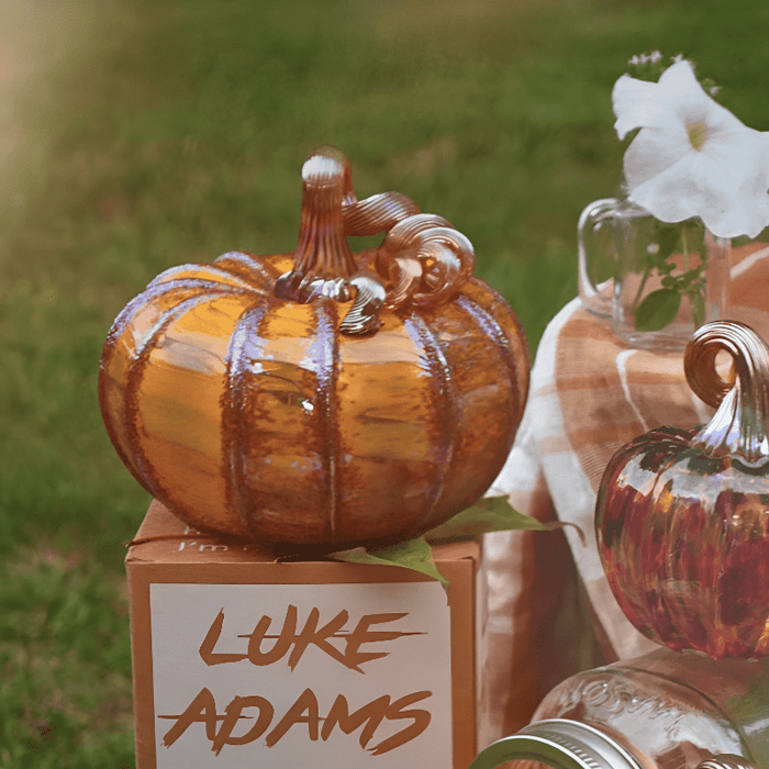 reflex herbicide pumpkins Luke Adams Maple Glaze Glass Pumpkins- Assorted Sizes