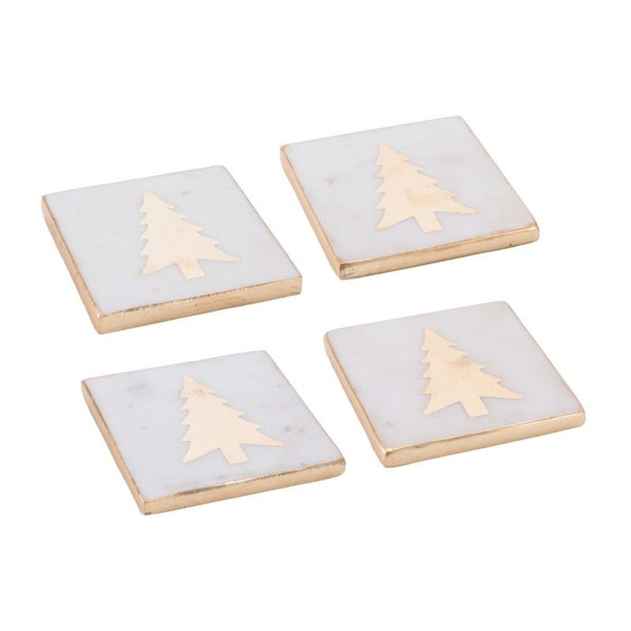 Marble Tree Coasters – Set of 4 - The Shops at Mount Vernon