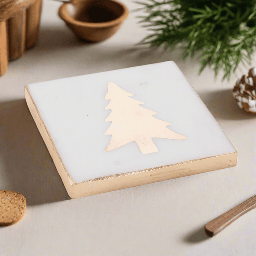 Marble Tree Coasters – Set of 4 - The Shops at Mount Vernon