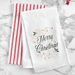 Merry Christmas Swirl Flour Sack Kitchen Towel - The Shops at Mount Vernon