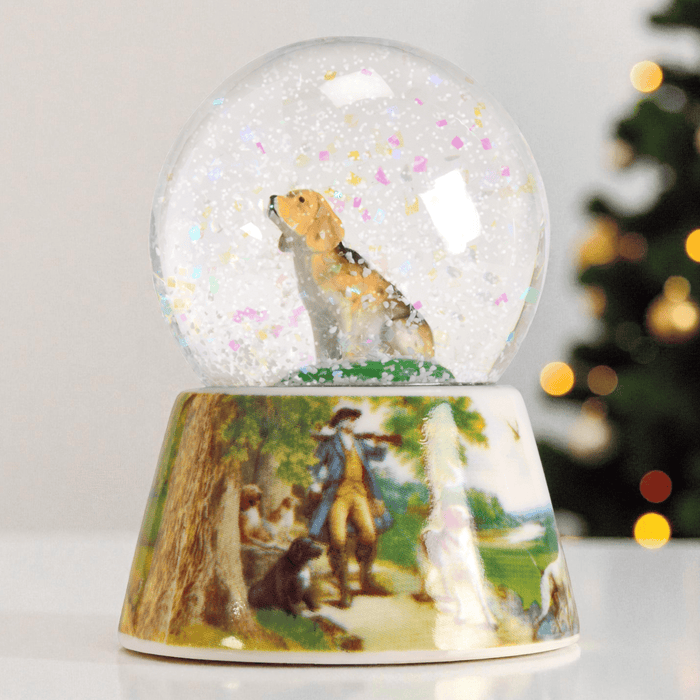 Mini George Washington’s Dog Snow Globe - The Shops at Mount Vernon